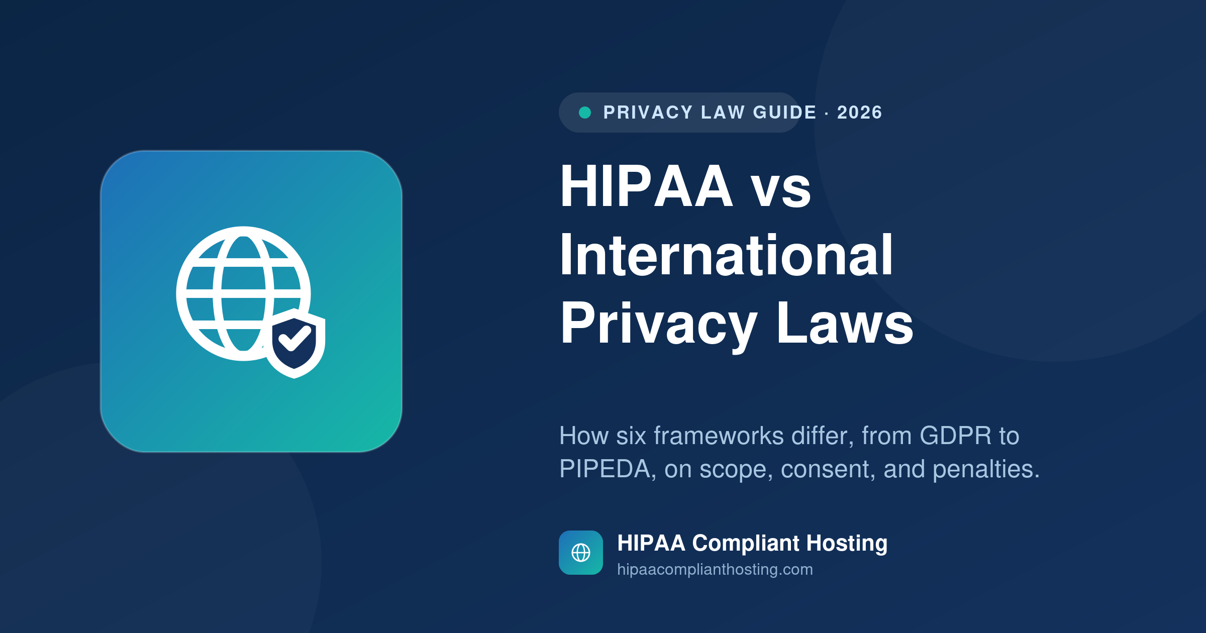 HIPAA vs International Privacy lawas