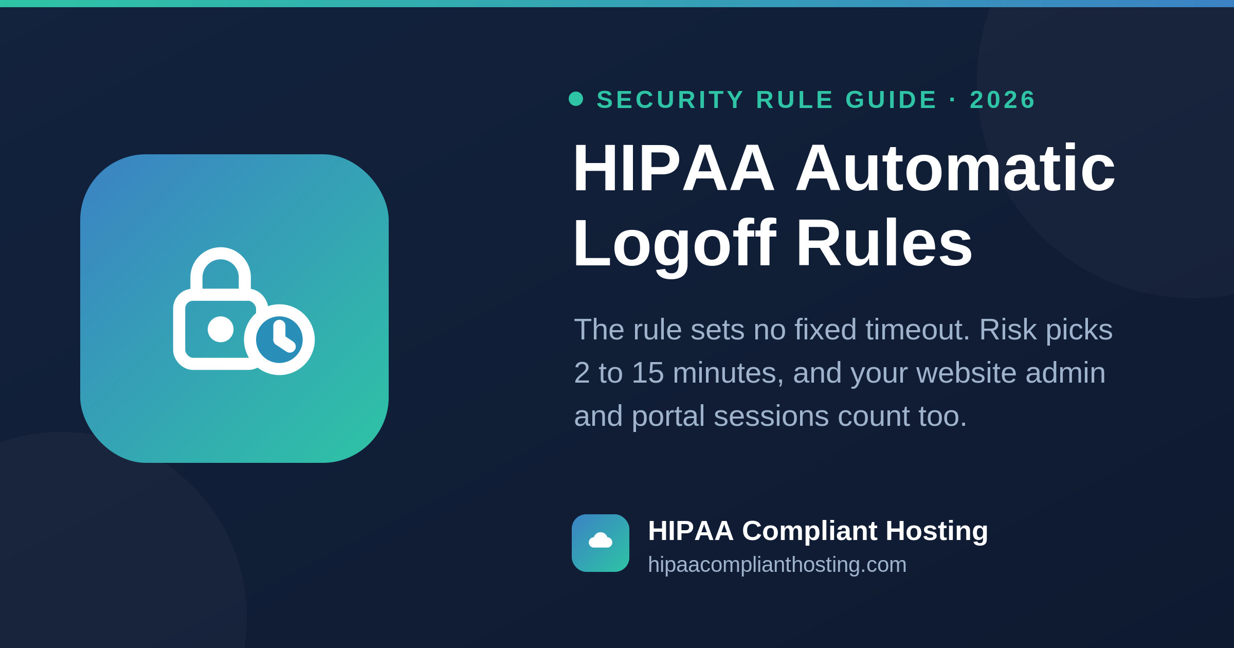 HIPAA Automatic Logoff Rules