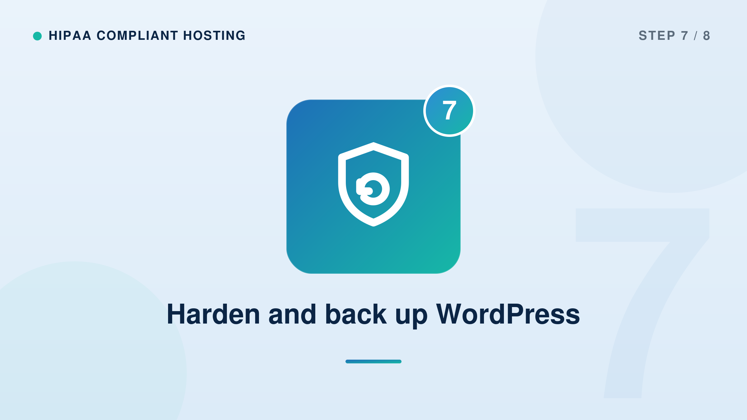 Harden and back up WordPress