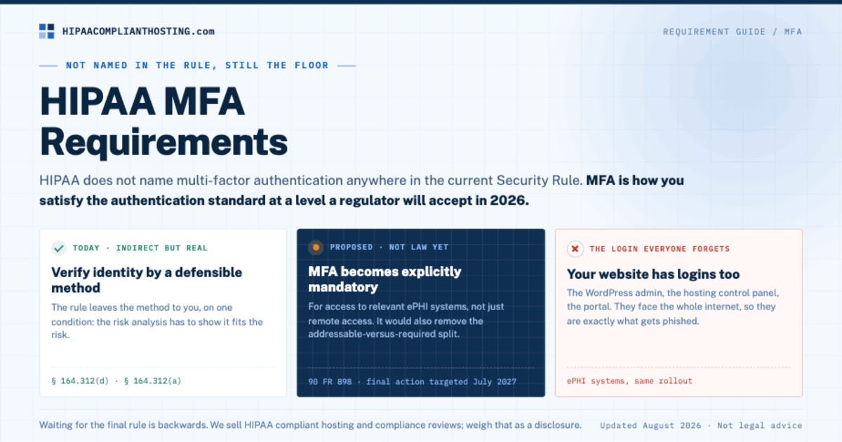 HIPAA MFA