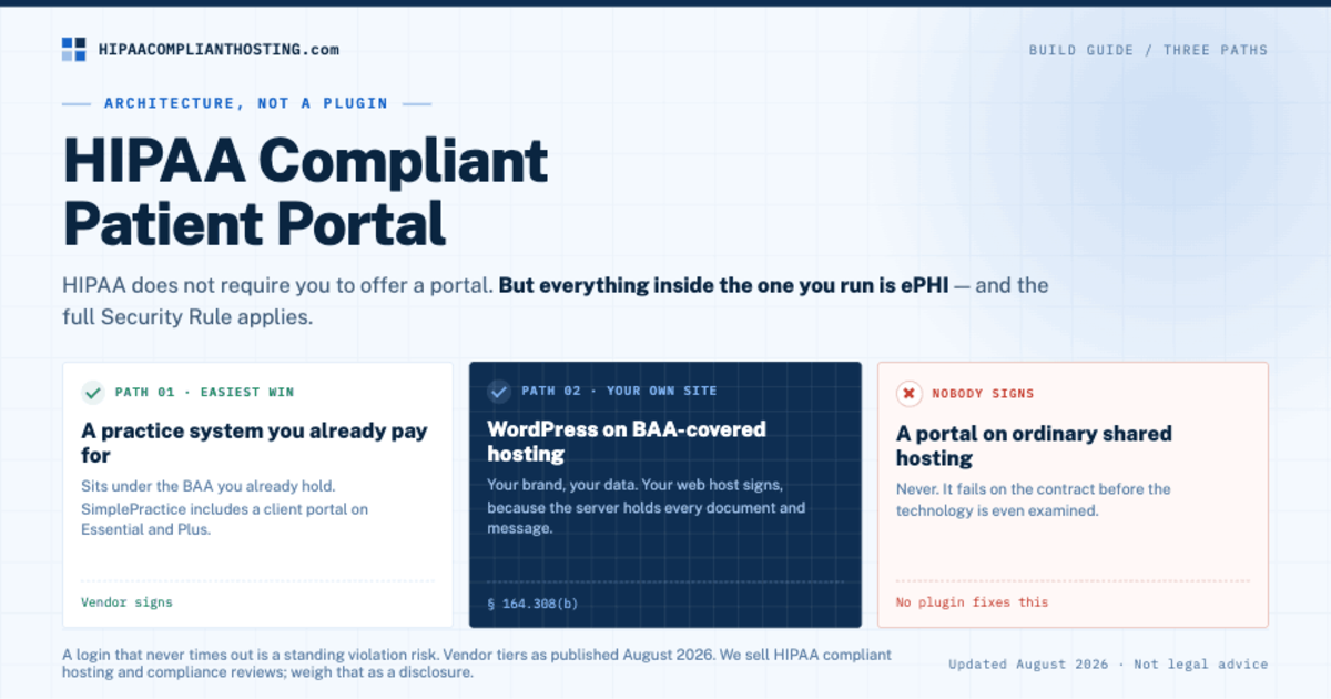 HIPAA Patient Portal