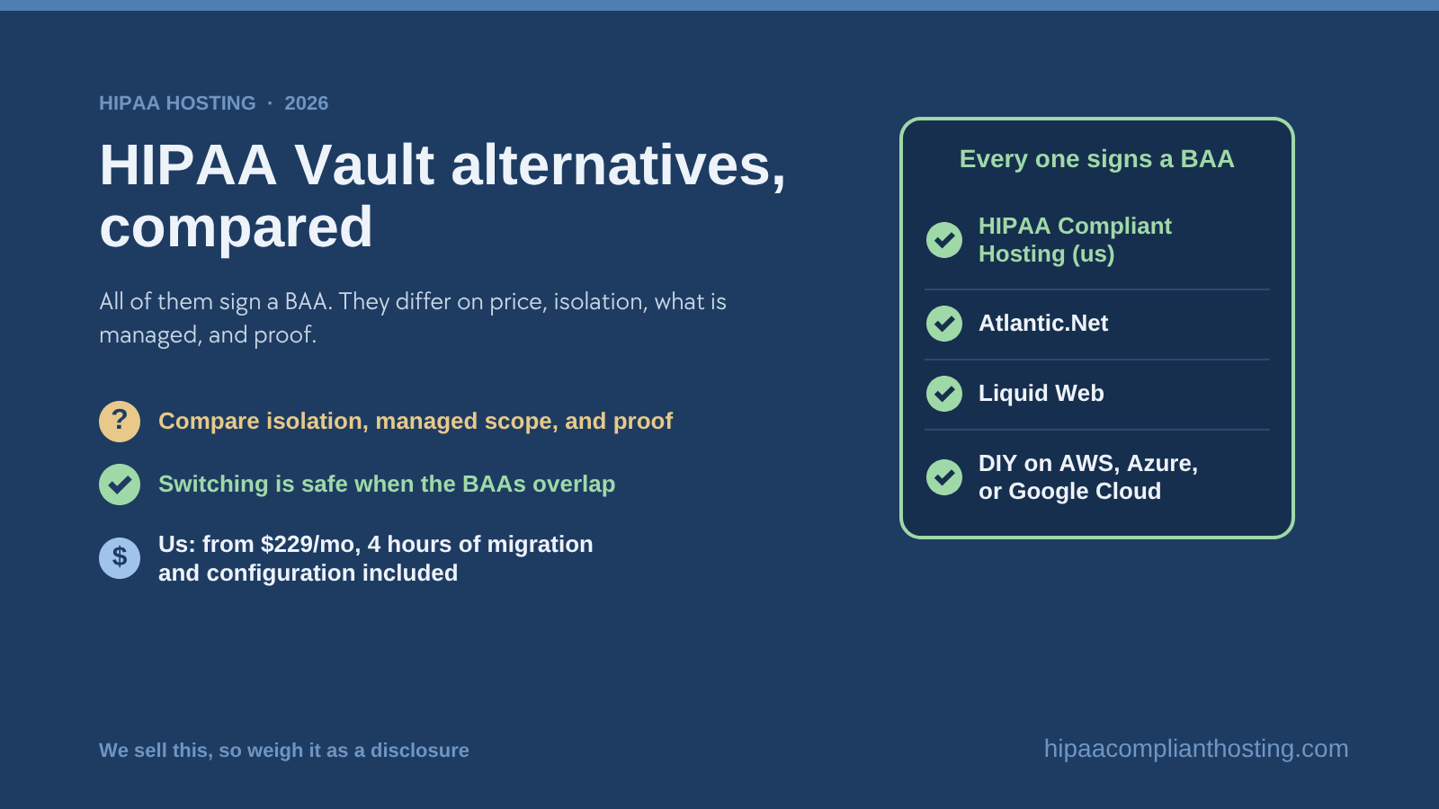 HIPAA Vault Alternatives